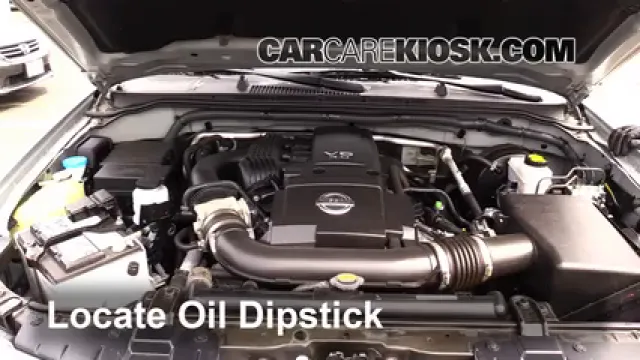 2012 Nissan Frontier SL 4.0L V6 Crew Cab Pickup Oil Check Oil Level